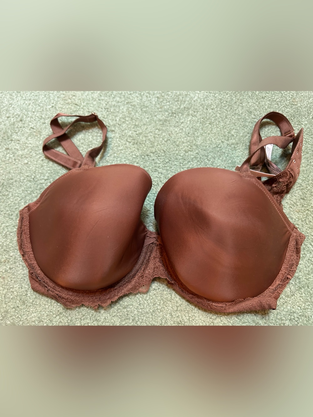 Victoria's Secret Dream Angels Full Coverage Lined Lace Bra-38DD Brown